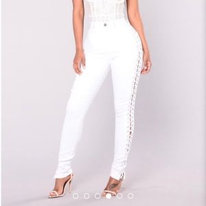 Fashion Nova White Skinny Jeans